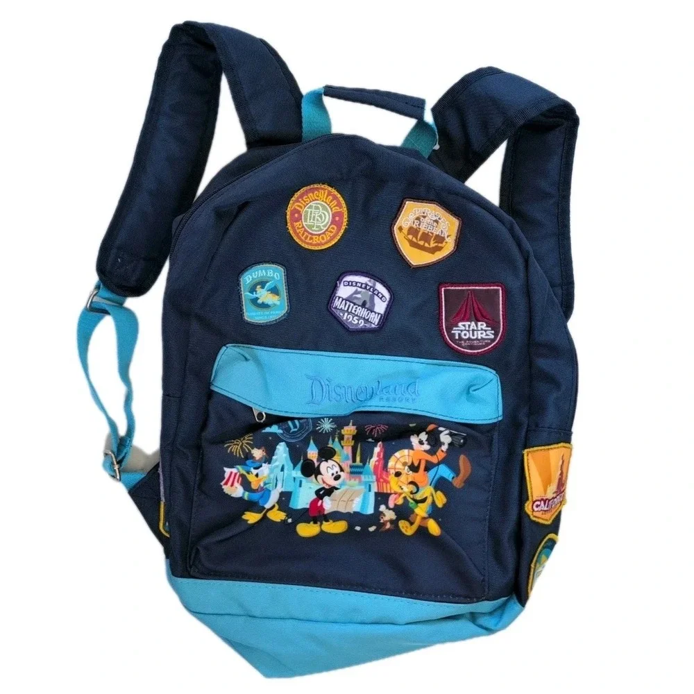 Disney Parks‎ Passport Patches Star Tours Mickey Mouse Canvas Backpack Blue New